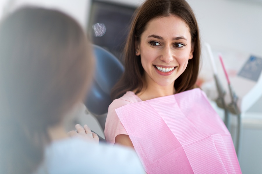 dental second opinion, woman in dental chair